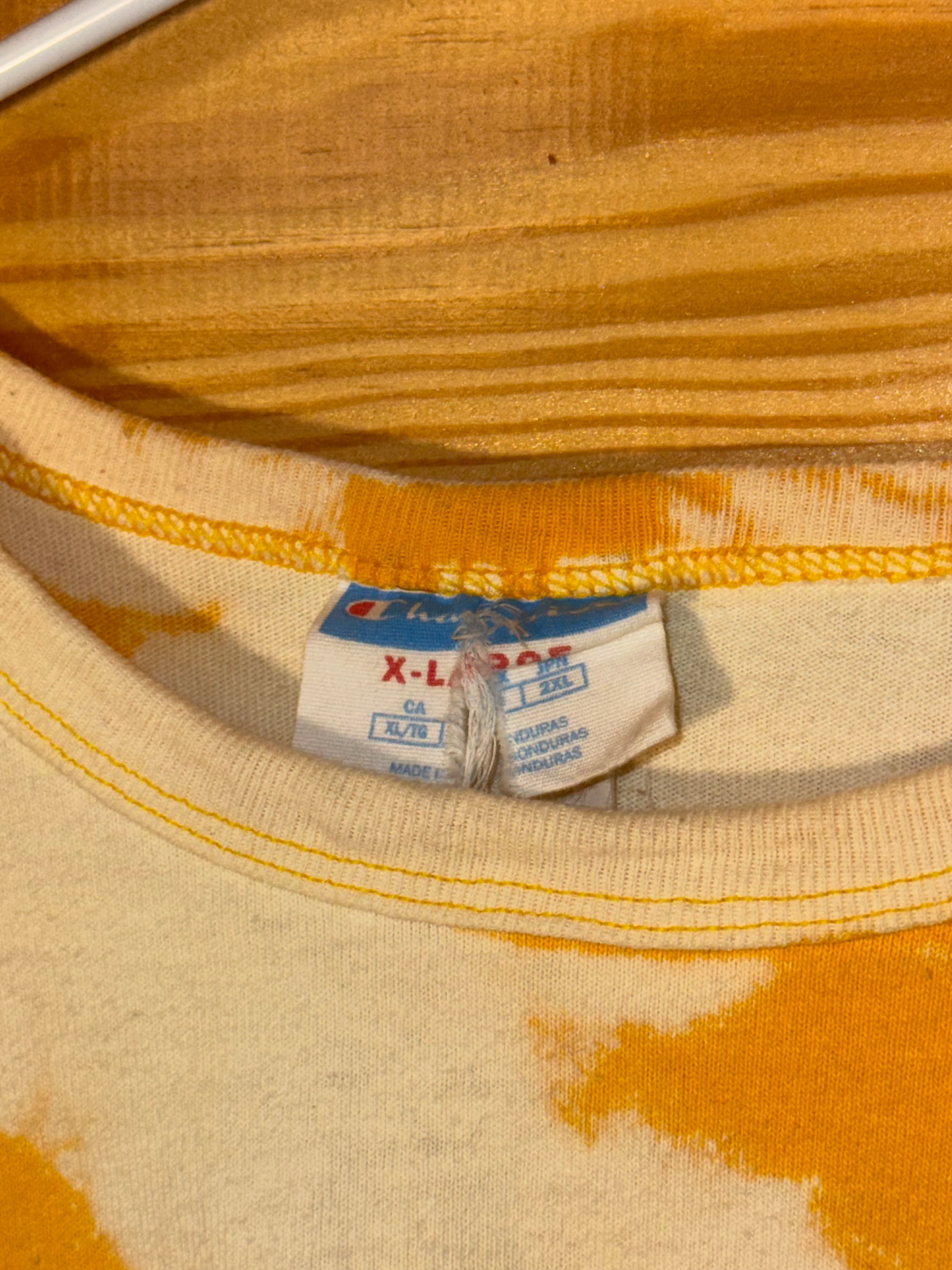 Vtg Bleach Dyed Champion Longsleeve Shirt XL