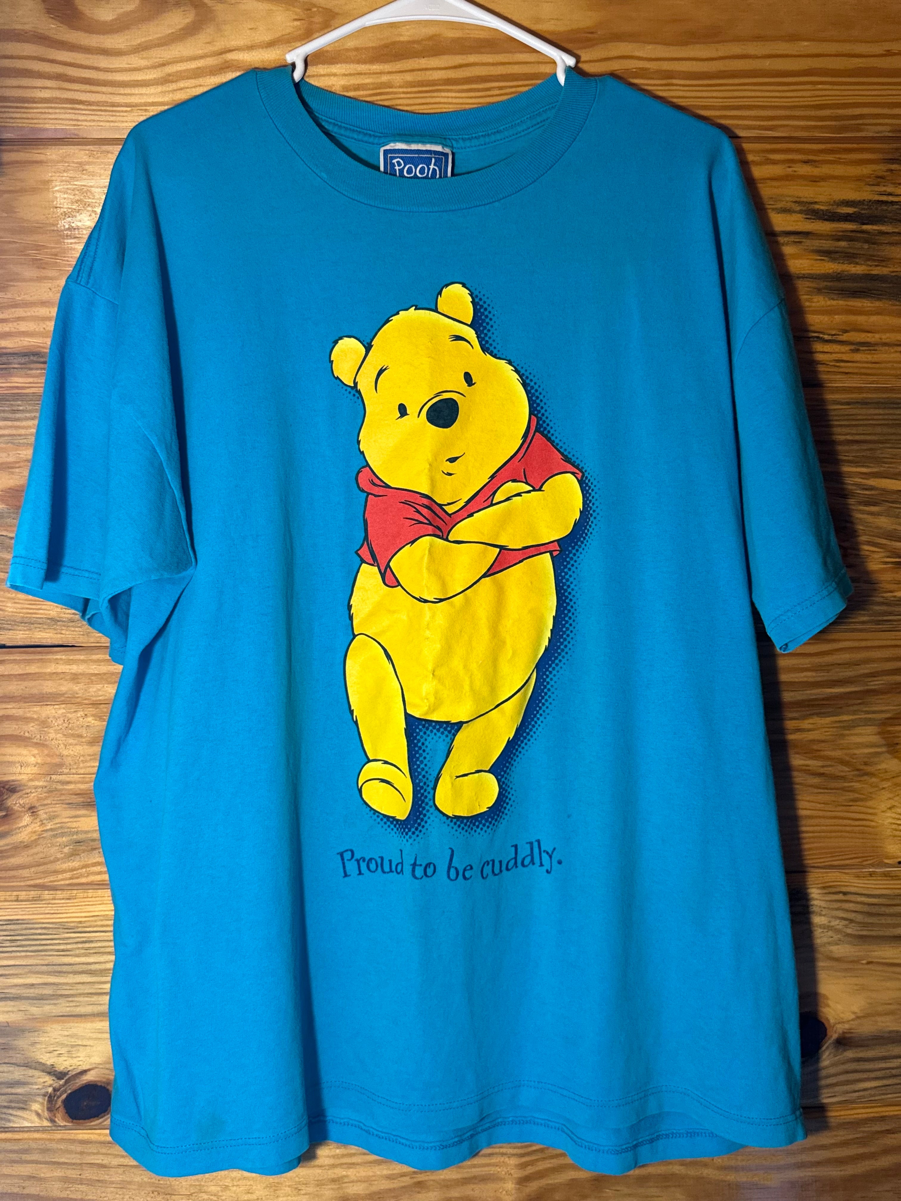 Vtg Winnie the Pooh ‘Proud to be Cuddly’ Disney T-Shirt L