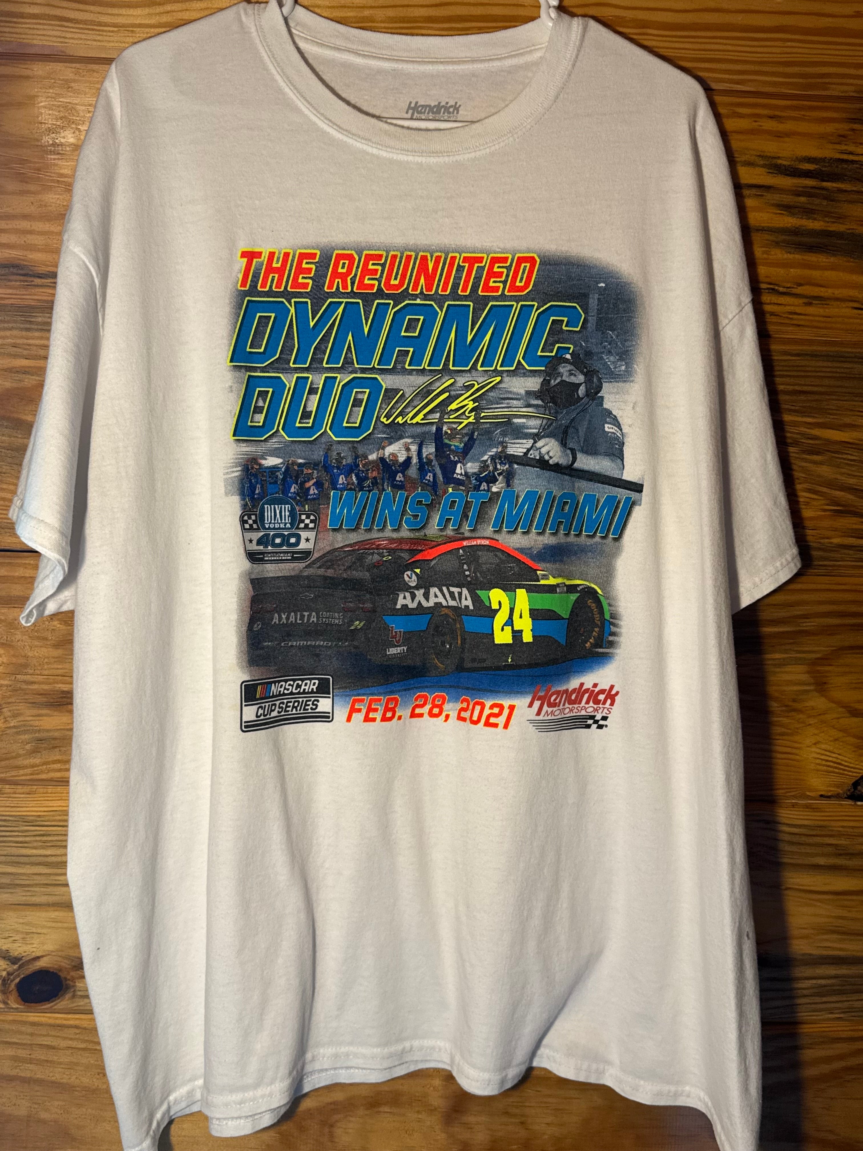 2021 NASCAR Homestead Miami Dixie Vodka 400 Dynamic Duo T-Shirt XL