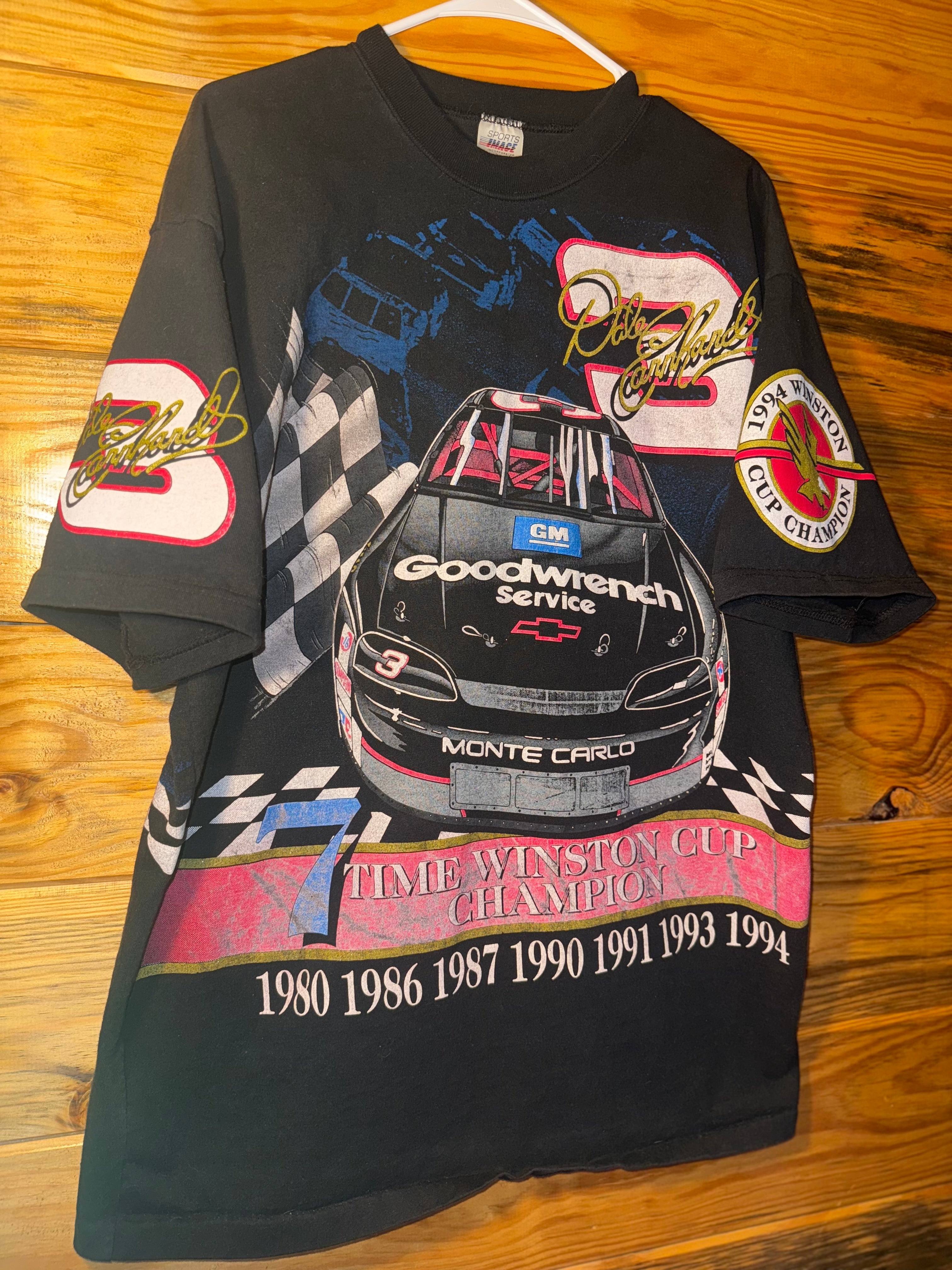‘94 Dale Earnhardt Sr 7 Time Winston Cup Champion tee XL