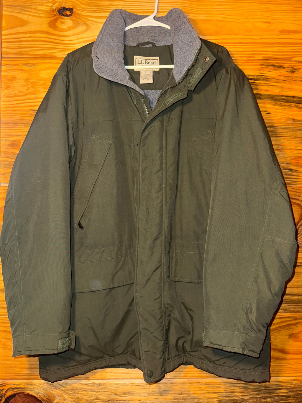 Y2K LL Bean Stowaway Hood Winter Parka Jacket L