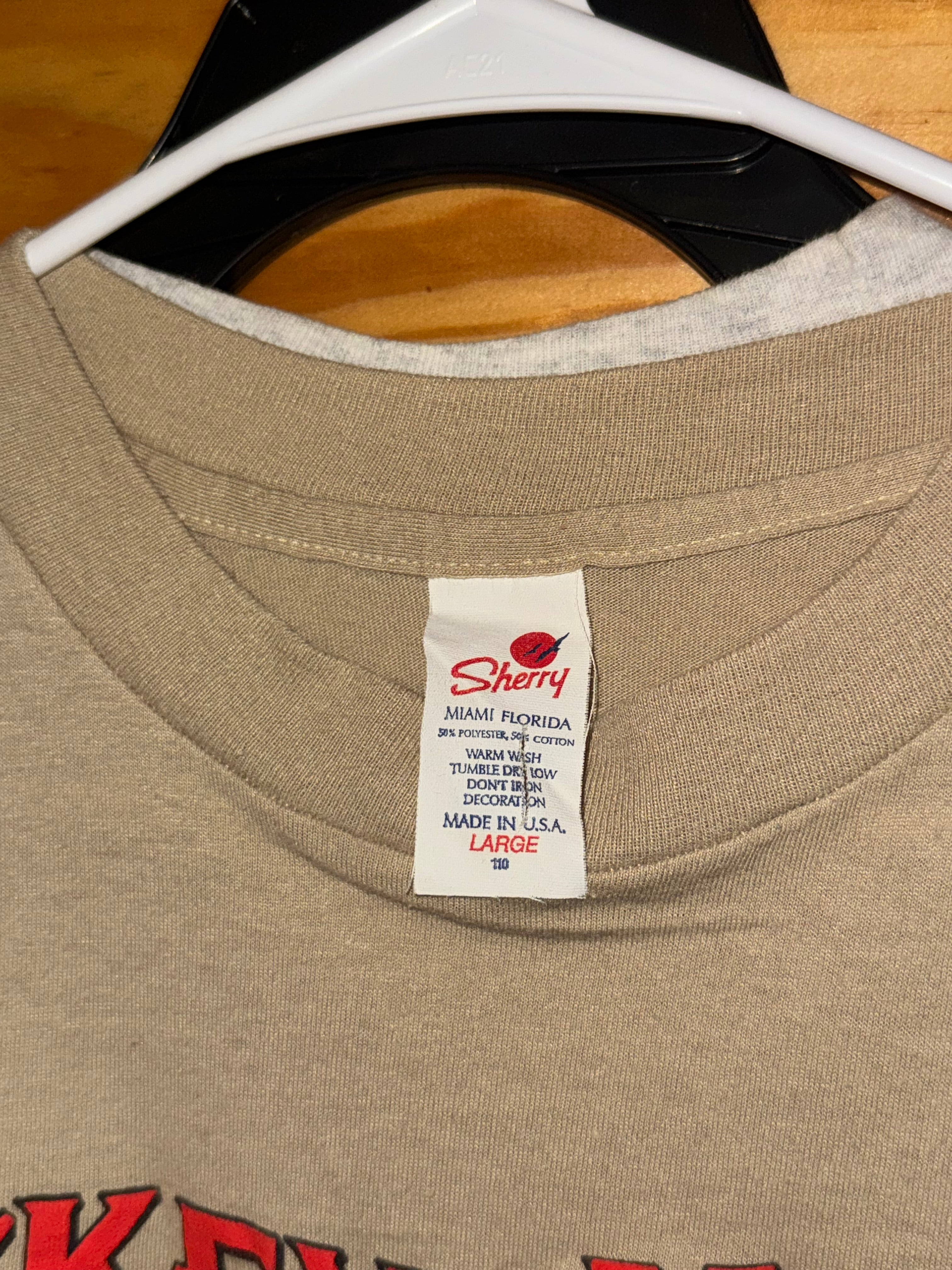 Vtg Mickey & Minnie Overland Outfitters 90’s Single Stitch Tee L