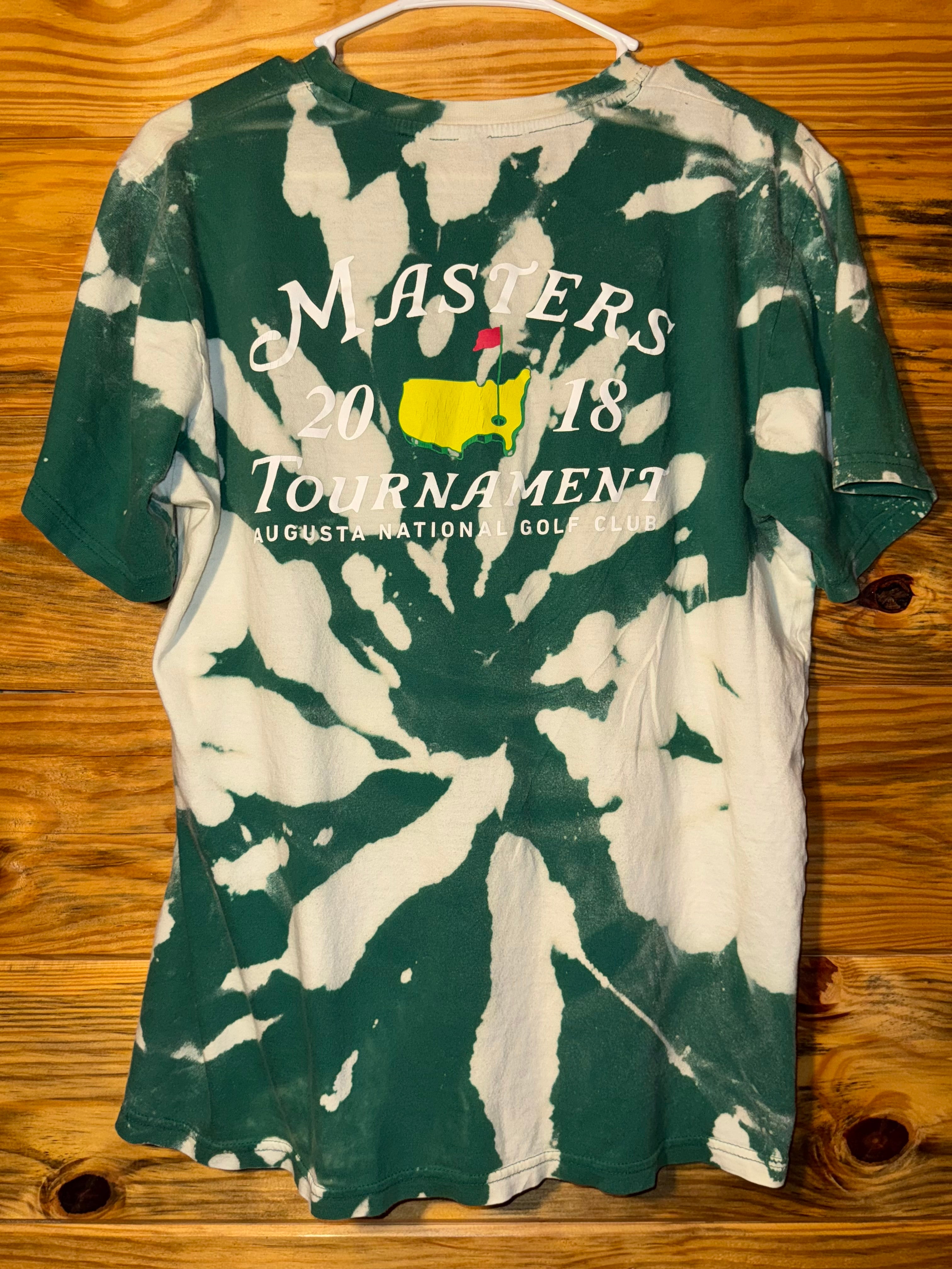 2018 Bleach Dyed Masters Tournament T-Shirt M