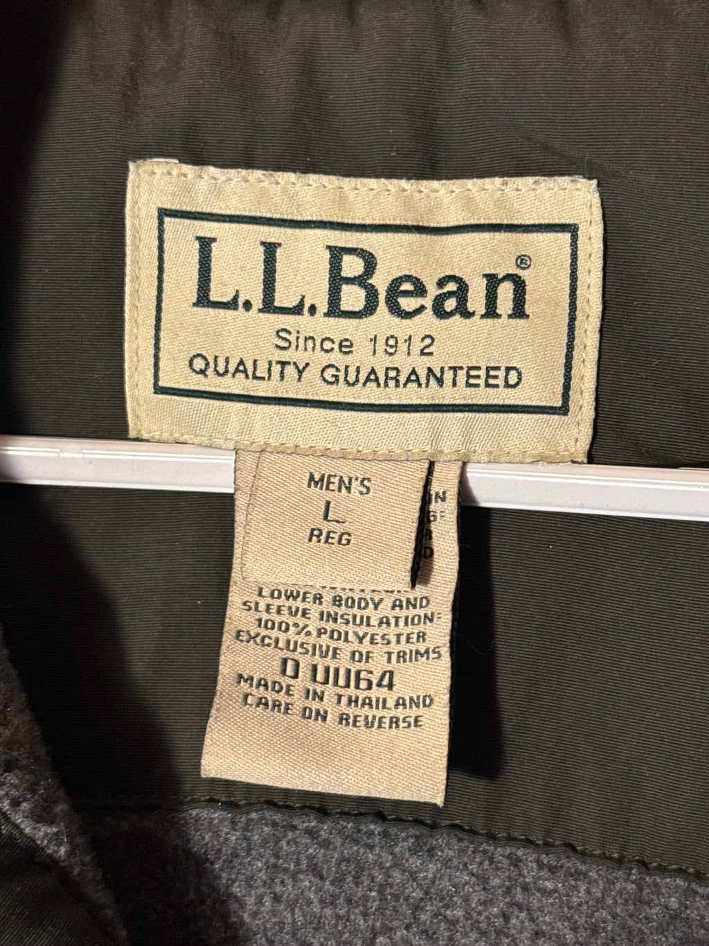 Y2K LL Bean Stowaway Hood Winter Parka Jacket L