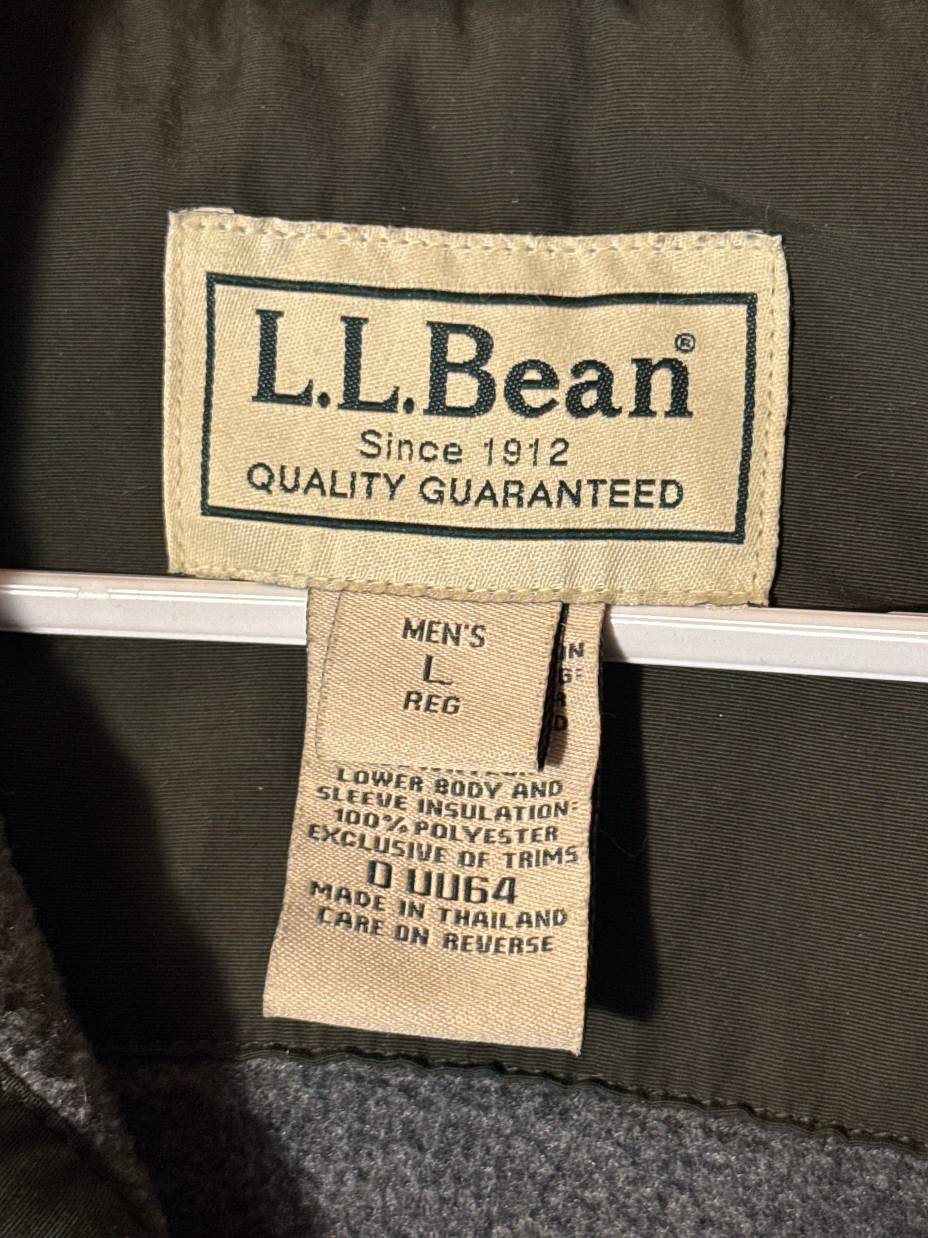 Y2K LL Bean Stowaway Hood Winter Parka Jacket L